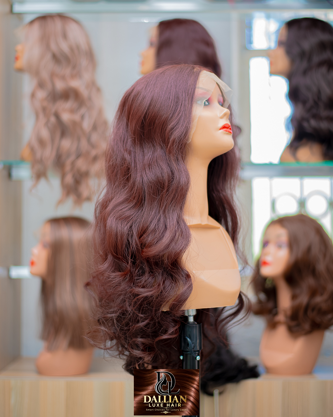 Mahogany Brown Body Wave Lace Front Wig — view 1 of 1