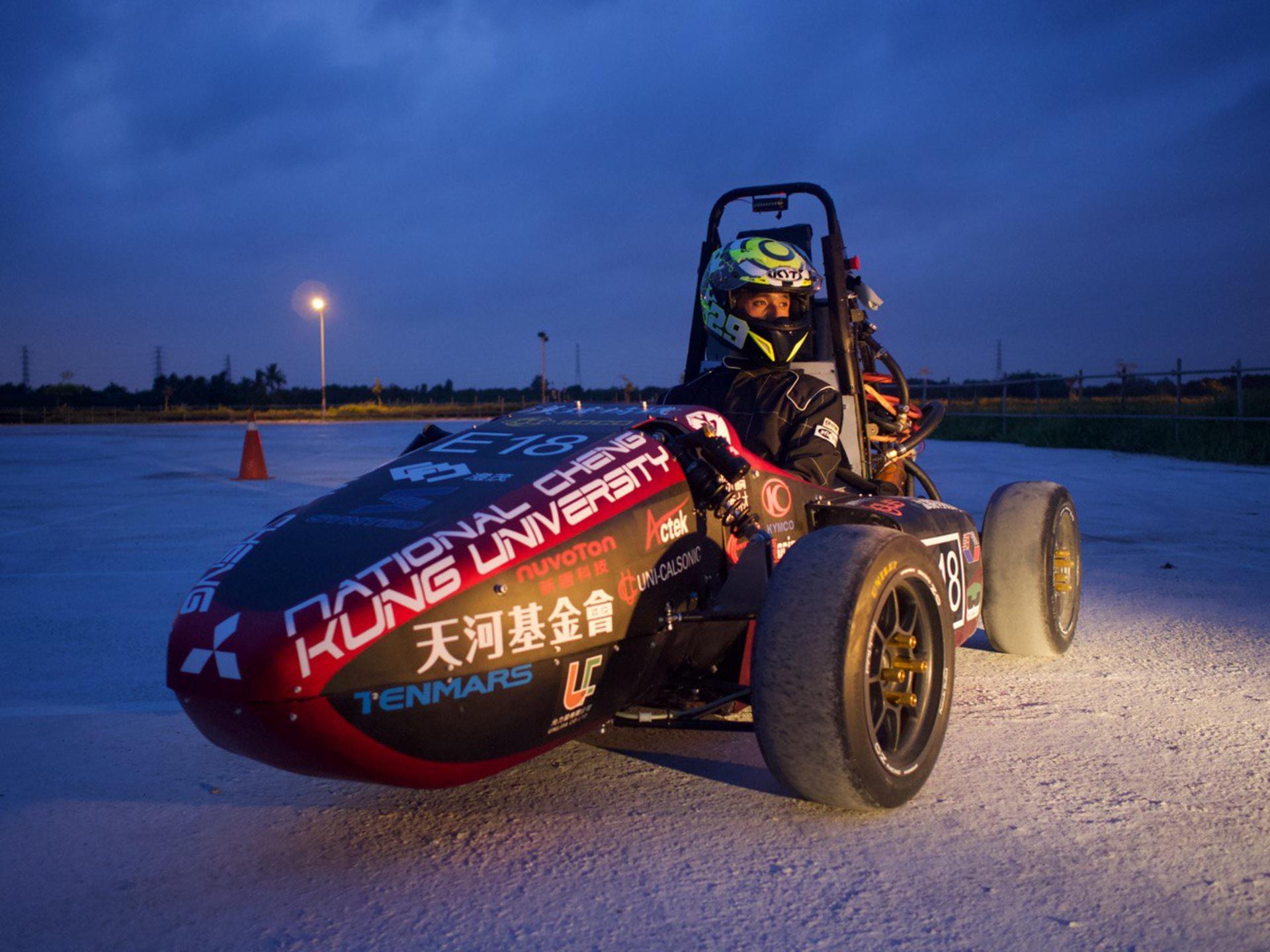 The first formula student racecar built in NCKU.