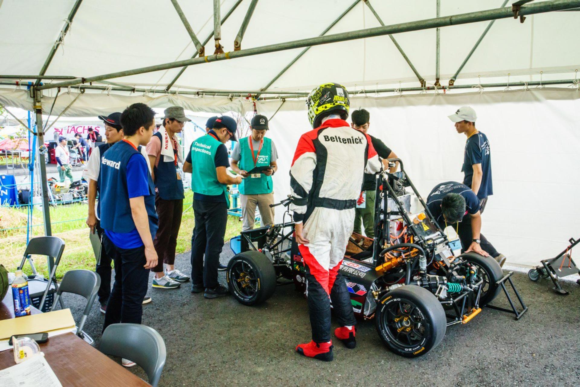 static inspection at formula student japan 2019.