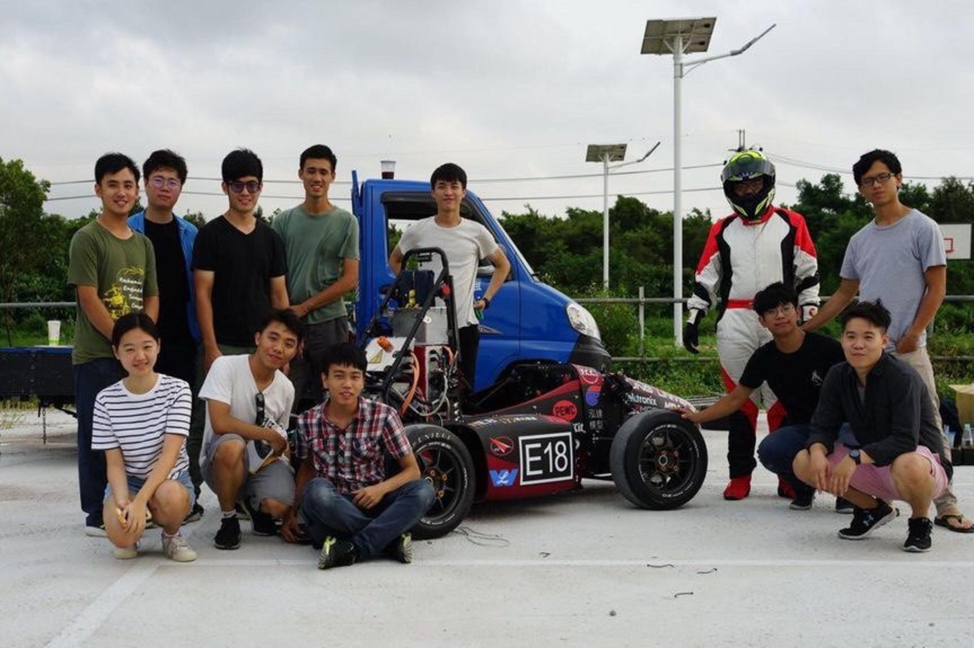 Group photo taken at the testing site.