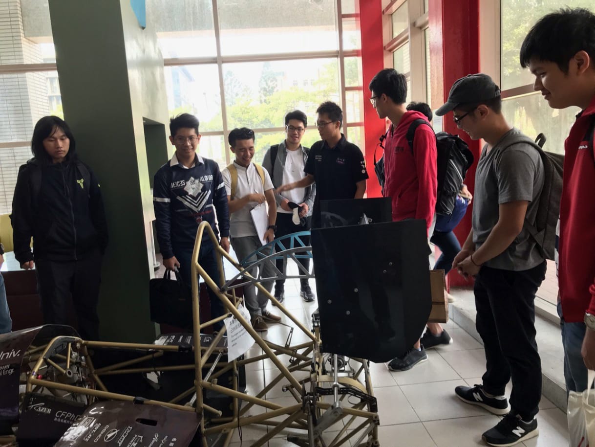 Visited NTHU Racing team (2018 Oct)