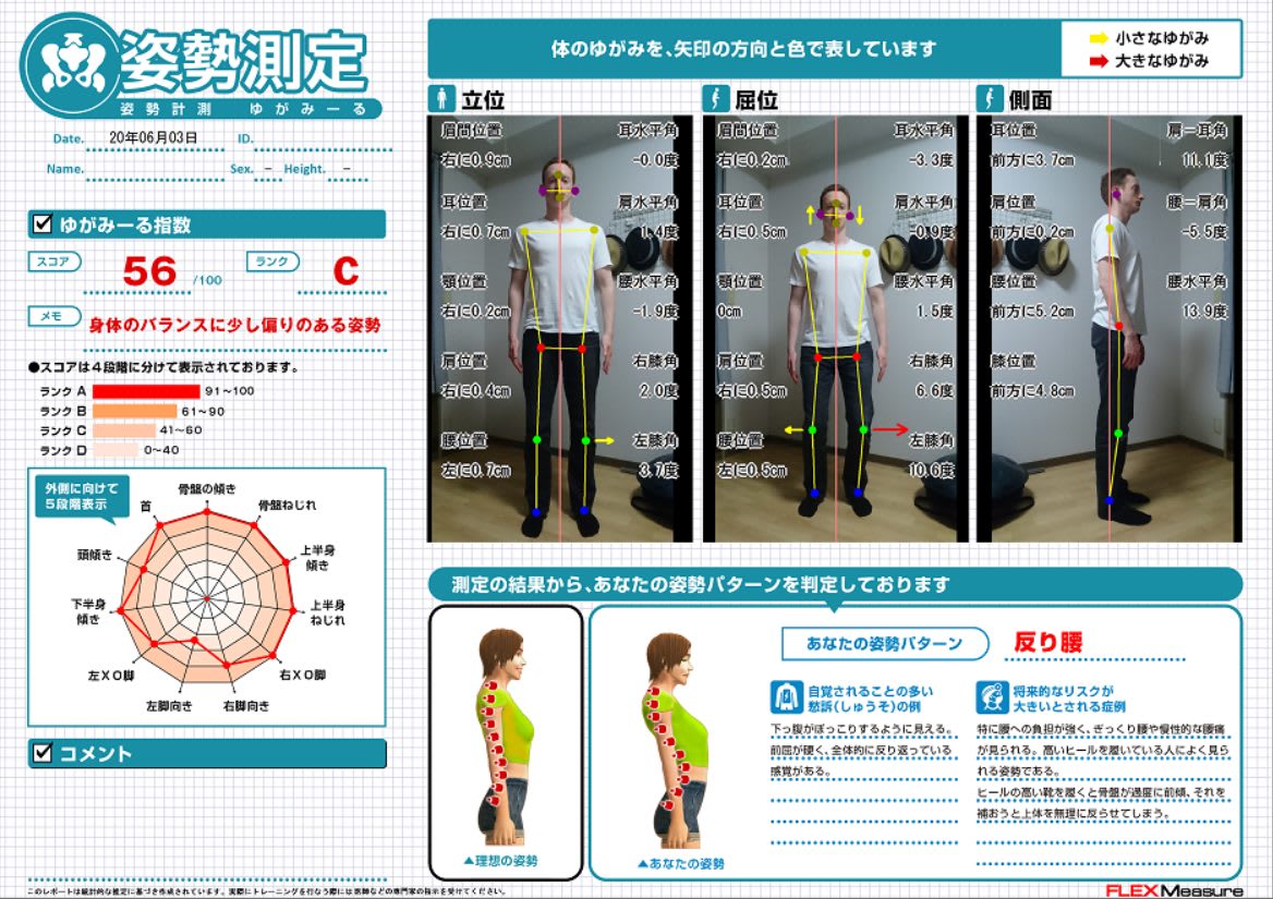 姿勢分析オンライントレーニング