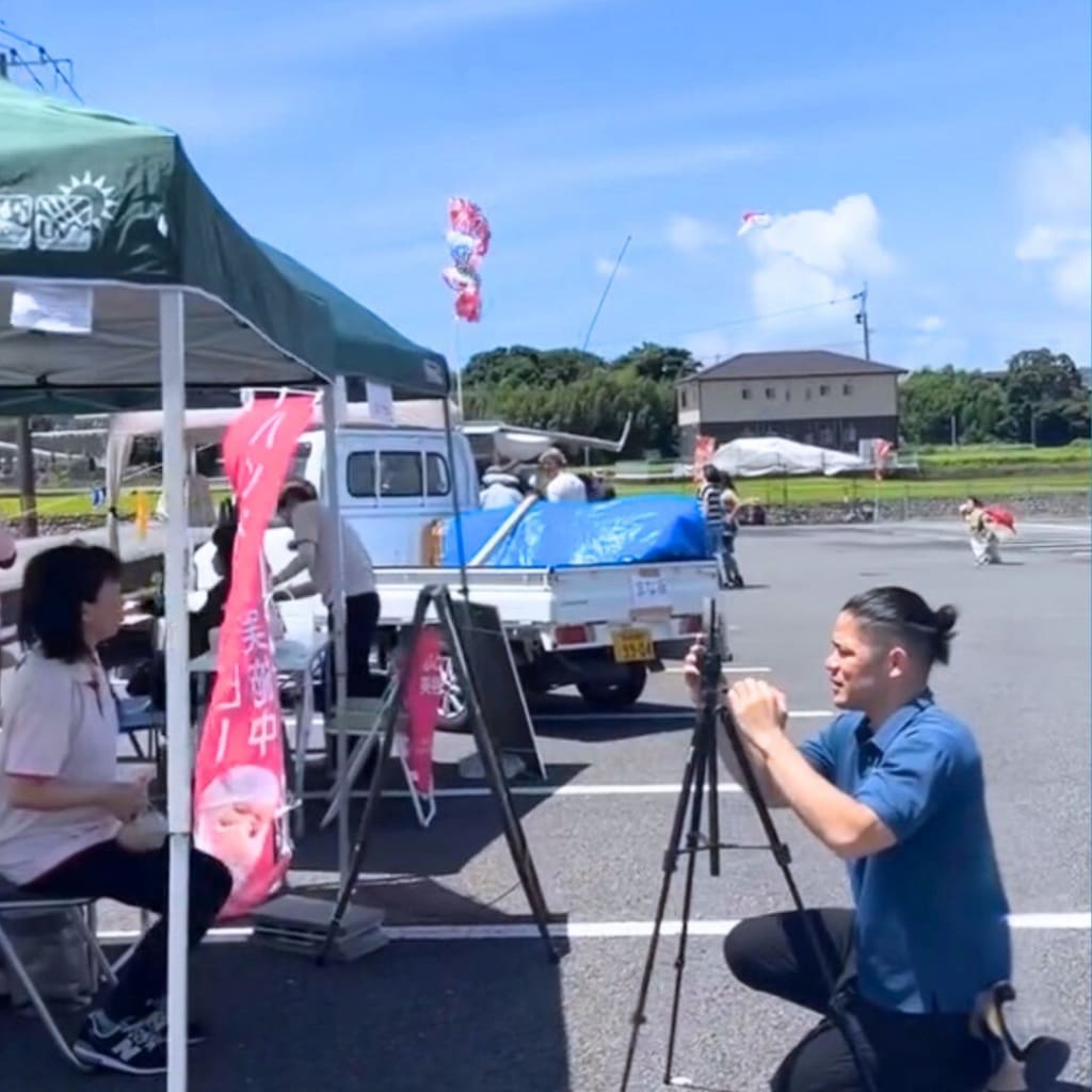 藤田整骨院_「AI姿勢分析アプリゆがみーる」イベント活用風景