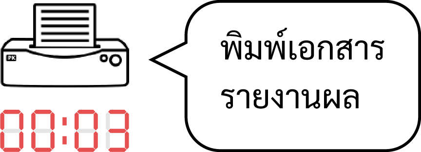 พิมพ์เอกสารรายงานผล