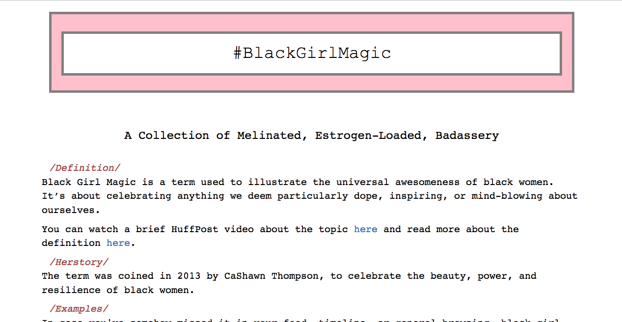 black girl magic website