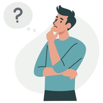 flat-illustration-a-man-is-sitting-in-a-pensive-pose-and-thinking-over-a-question-vector