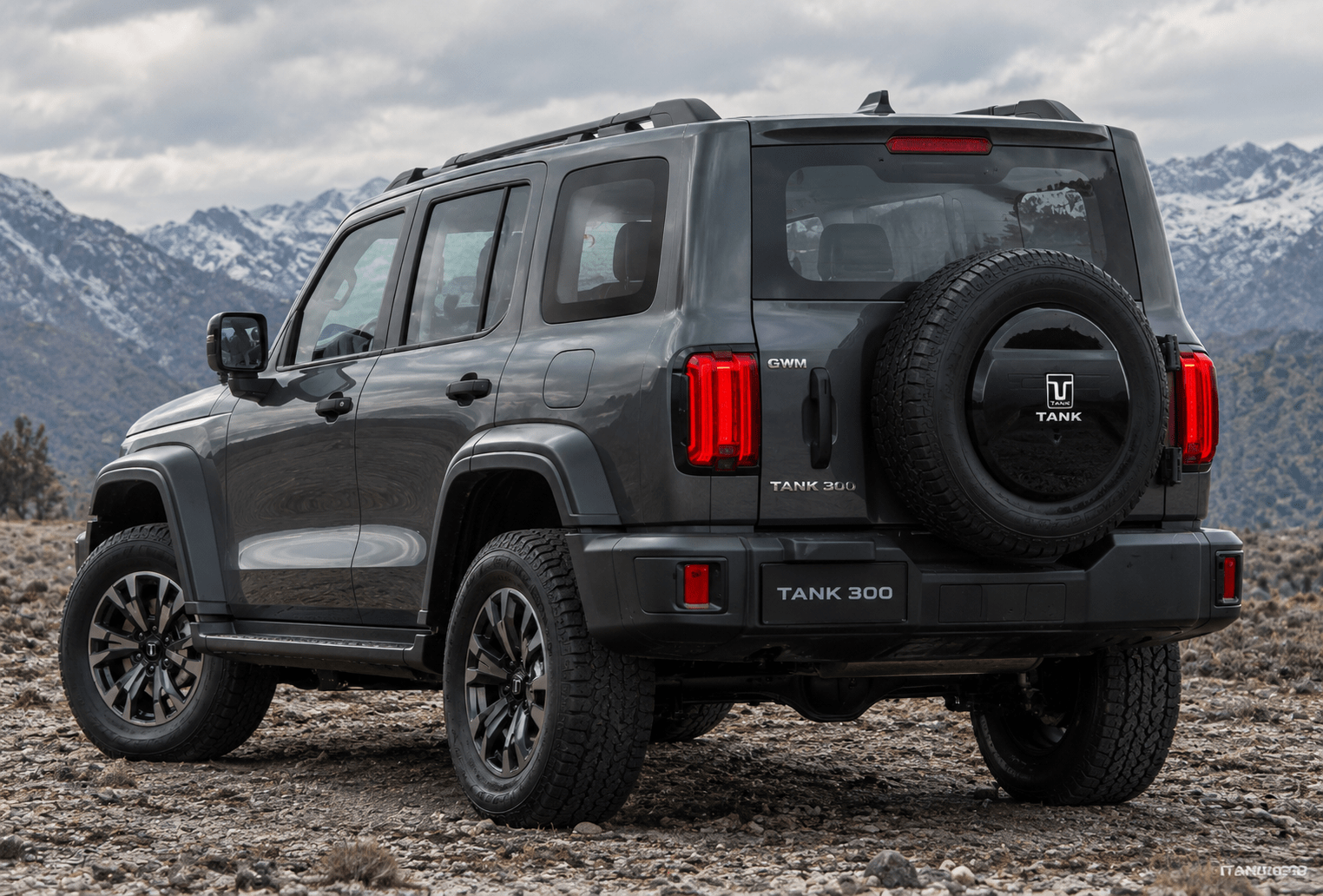 Rugged Tank 300 Among Snowy Peaks