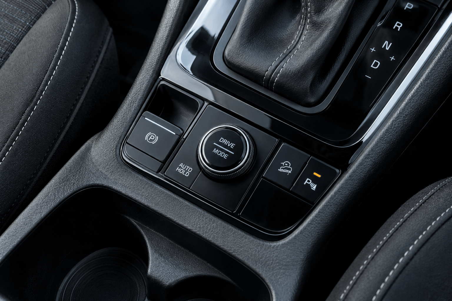 Modern Car Center Console Controls