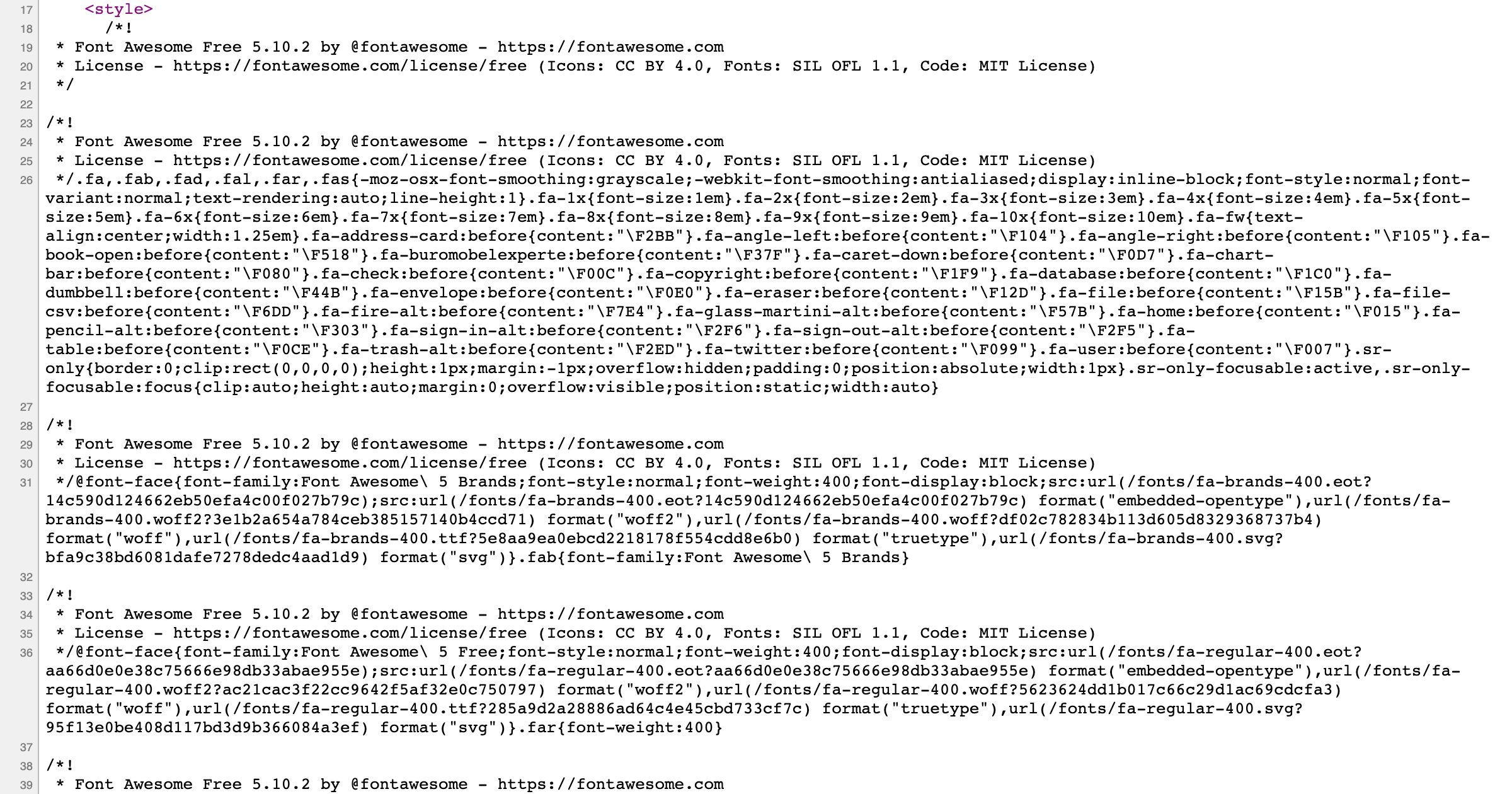 リソースのインライン化