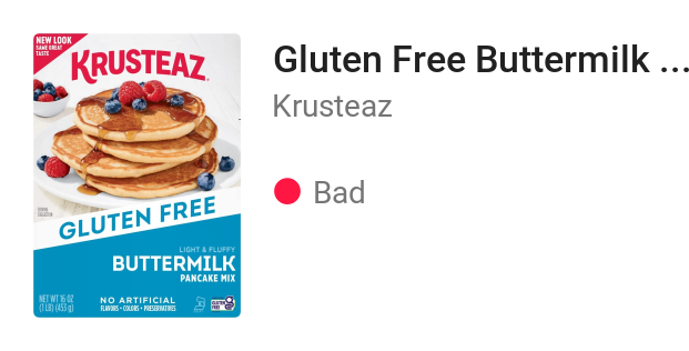 Gluten Free Buttermilk Pancake Mix