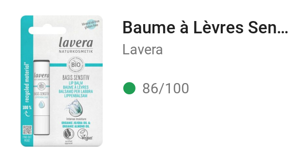 Baume à Lèvres Sensitiv