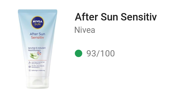 After Sun Sensitiv