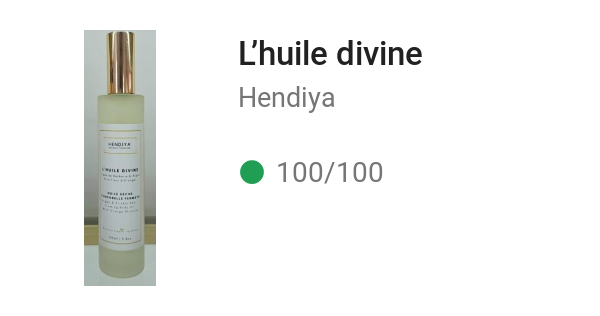 L’huile divine