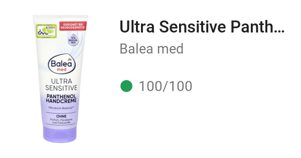 Ultra Sensitive Panthenol Handcreme
