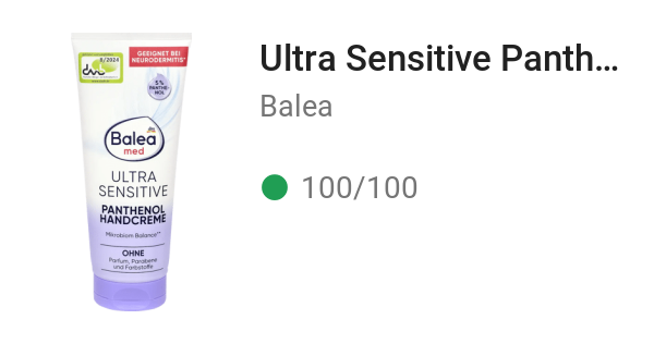 Ultra Sensitive Panthenol Handcreme