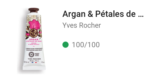 Argan & Pétales de Rose Crème Mains Hydratante