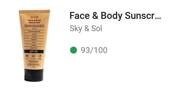 Face & Body Sunscreen SPF 30