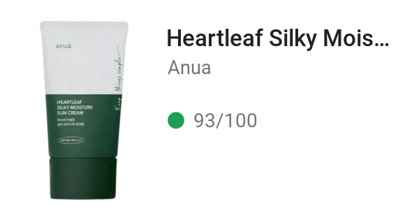 Heartleaf Silky Moisture Sun Cream SPF 50+