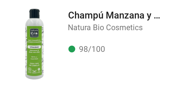 Champú Manzana y Aloe Vera