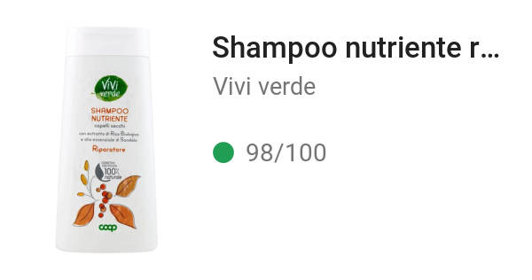 Shampoo nutriente riparatore