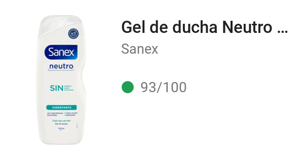 Gel de ducha Neutro Hidratante