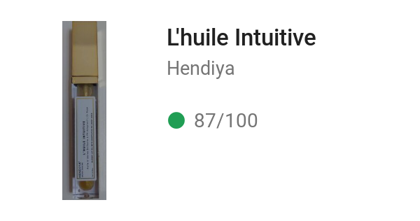 L'huile Intuitive