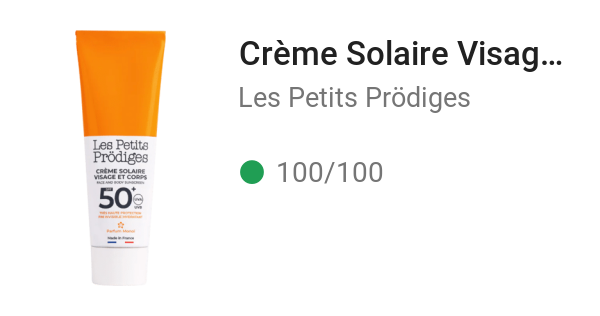 Crème Solaire Visage & Corps 50+