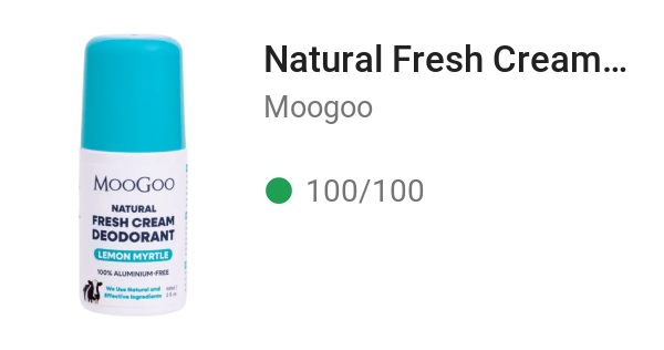 Natural Fresh Cream Deodorant Lemon Myrtle