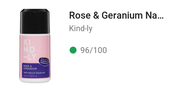 Rose & Geranium Natural Deodorant