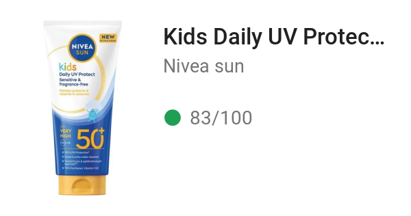 Kids Daily UV Protect Sensitive & Fragrance Free SPF 50+
