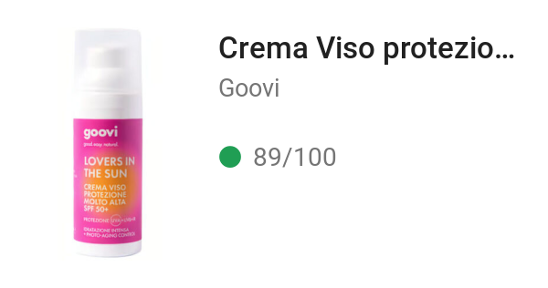 Crema Viso protezione molto alta SPF 50+