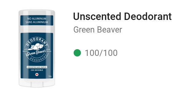 Unscented Deodorant