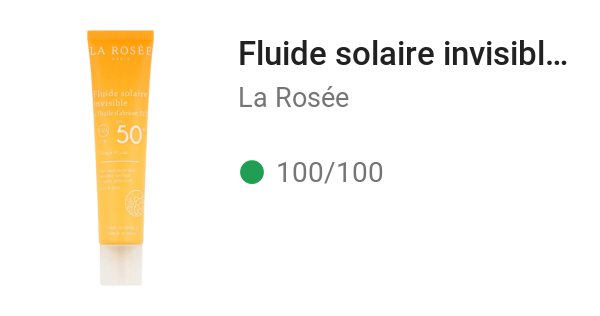 Fluide solaire invisible SPF 50+