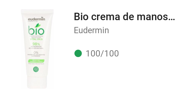 Bio crema de manos protectora
