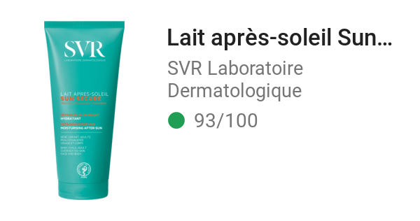 Lait après-soleil Sun Secure