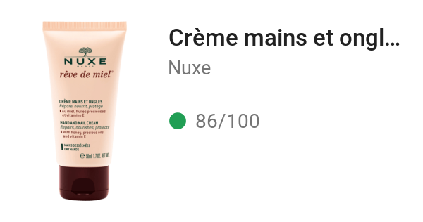 Crème mains et ongles rêve de miel