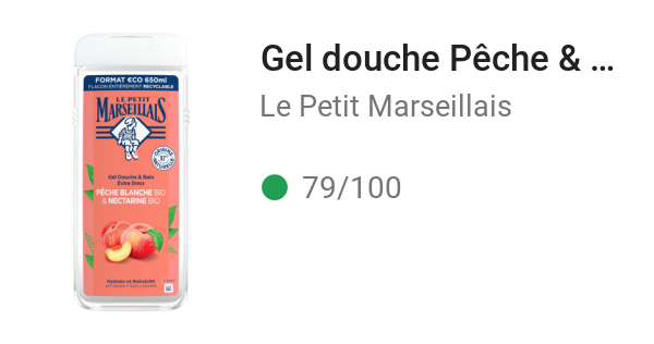 Gel douche Pêche & nectarine