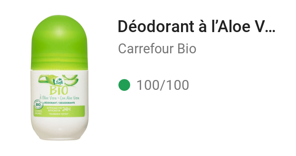 Déodorant à l’Aloe Vera