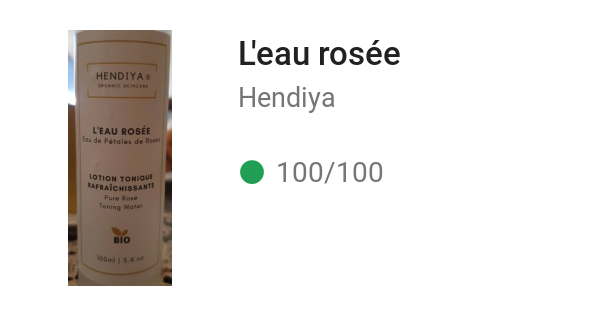 L'eau rosée