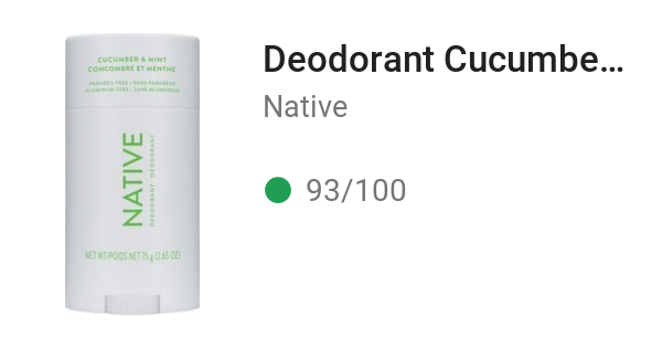 Deodorant Cucumber & Mint