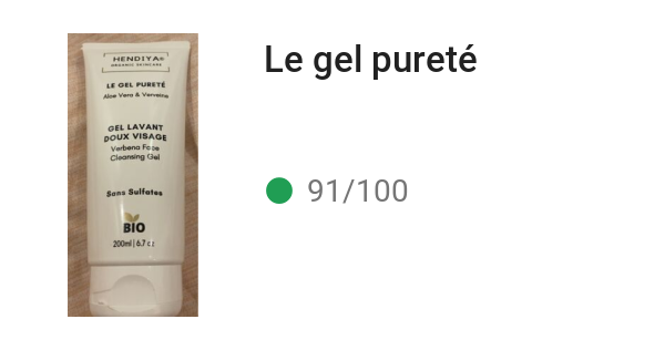 Le gel pureté