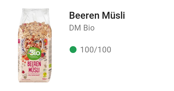 Beeren Müsli