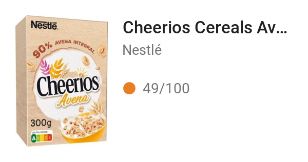 Cheerios Cereals Avena Integral
