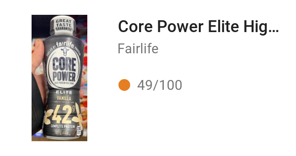 Core Power Elite High Protein Milkshake