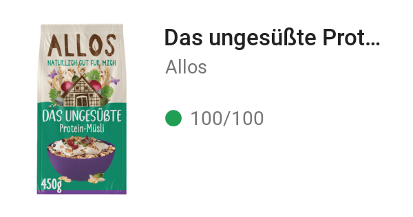 Das ungesüßte Protein-Müsli