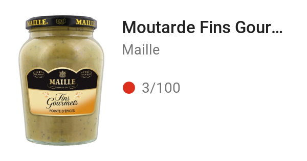 Moutarde Fins Gourmets Pointe d'Epices