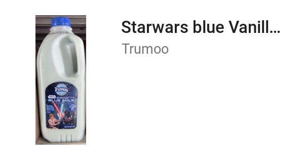 Starwars blue Vanilla milk
