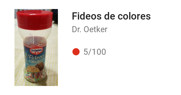 Fideos de colores