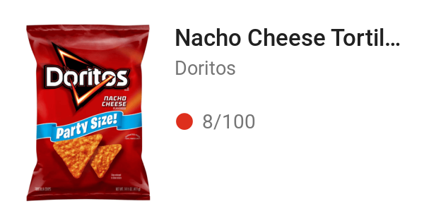 Nacho Cheese Tortilla Chips
