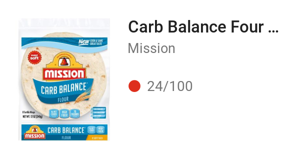 Carb Balance Four Tortillas